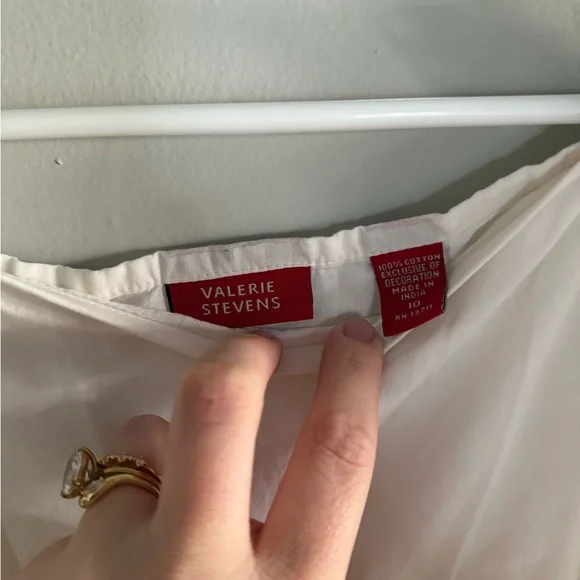 Valerie Stevens Cream A-Line Maxi Skirt - Picture 4 of 6